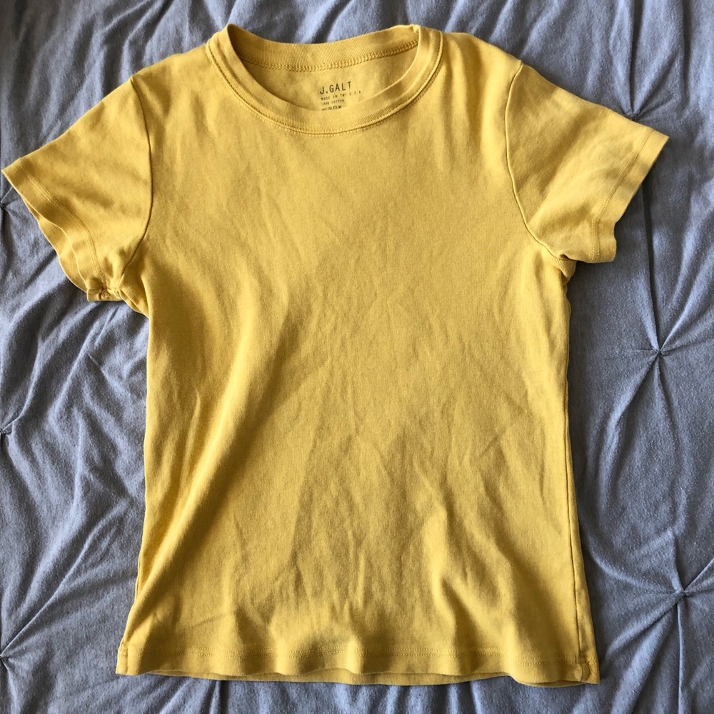 yellow brandy melville t shirt